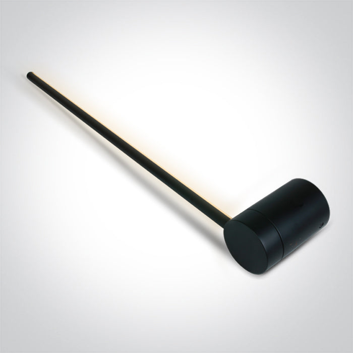 BLACK 12W WALL LIGHT WW IP20 230V One Light 65148A/B/W