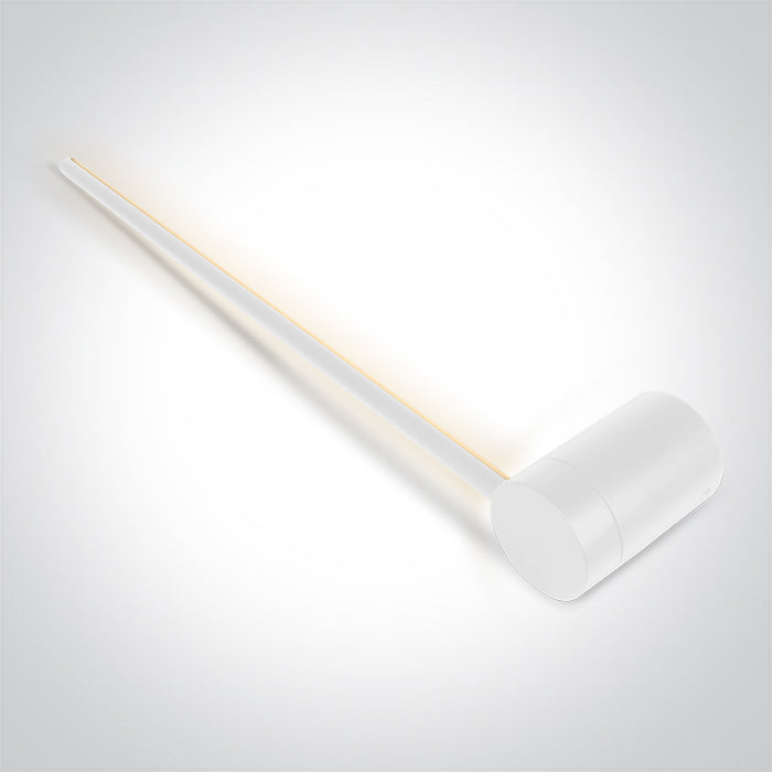 WHITE 12W WALL LIGHT WW IP20 230V One Light 65148A/W/W