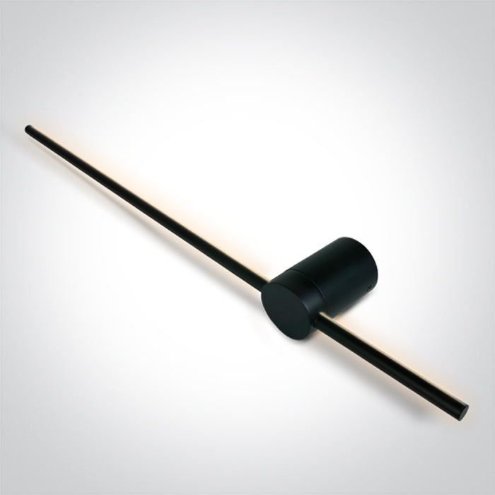 BLACK 15W WALL LIGHT WW IP20 230V One Light 65148B/B/W