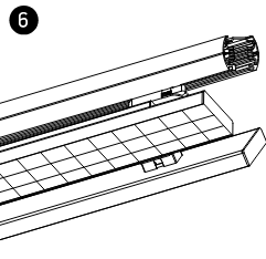 Black Smd Led 50w Warm White Linear Track Light Adjustable 230v One Light SKU:65168T/B/W