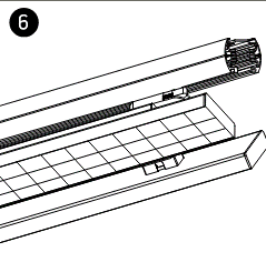 Black Smd Led 50w Warm White Linear Track Light Adjustable 230v One Light SKU:65168T/B/W