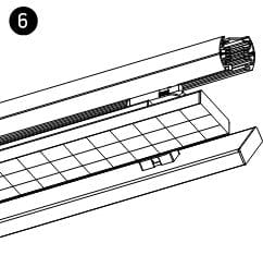 Black Smd Led 50w Warm White Linear Track Light Adjustable 230v One Light SKU:65168T/B/W