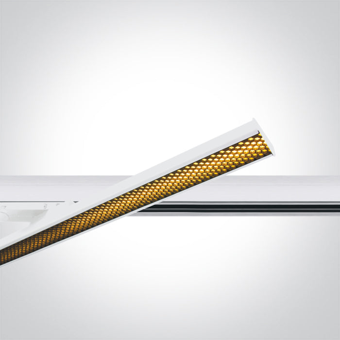 WHITE 30W CCTV HONEYCOMB UGR19 IP20 230V One Light 65172AT/W/V