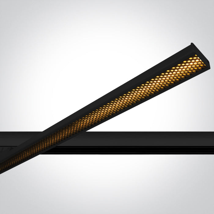 BLACK 40W CCTV HONEYCOMB UGR19 IP20 230V One Light 65172BT/B/V