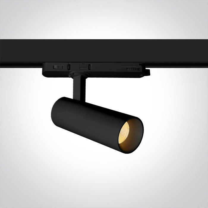 65606AT/B/V BLACK COB 10W CCTV TRACK SPOT 230V