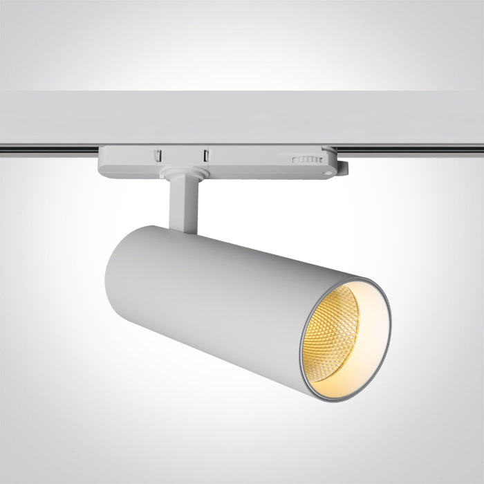 65606CT/W/V WHITE COB 30W PV CCTV TRACK SPOT 230V