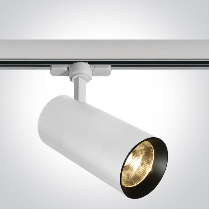 65642CT/W/W WHITE COB 30W WW TRACK SPOT 230V