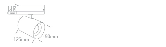 65670CTL/W/V: 40W COB LED CCT 3000K-4000K tunable, IP20.  Must use DALI track.  Supplied with DALI driver and white reflector.   ..