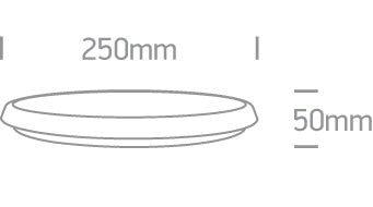67366E/W/V: 12W CCT Variable 3-Hour Emergency LED Ceiling light, IP54.  Supplied with non-dimmable LED driver and lithium battery.  ..