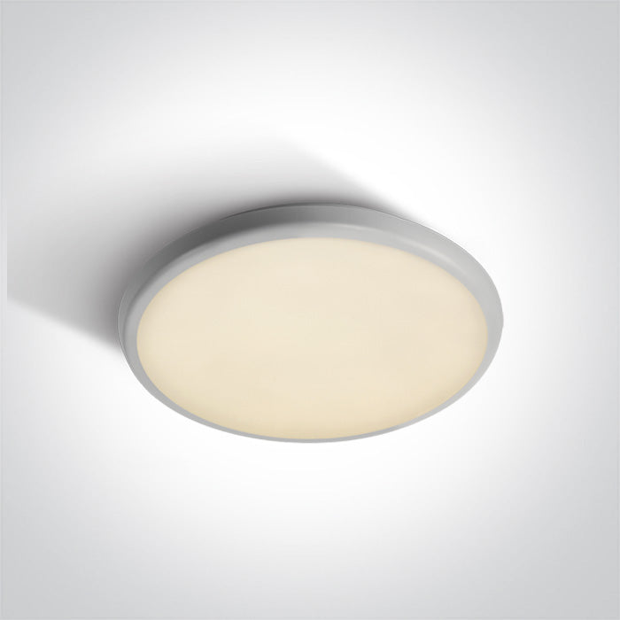 WHITE Ceiling 18W CCTV IP54 230V One Light 67368/W/V