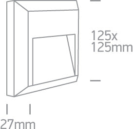 67388B/AN/V: 2W CCT Variable AC LED wall light, IP65, ideal for both indoor and outdoor installation. ... Available in Anthracite