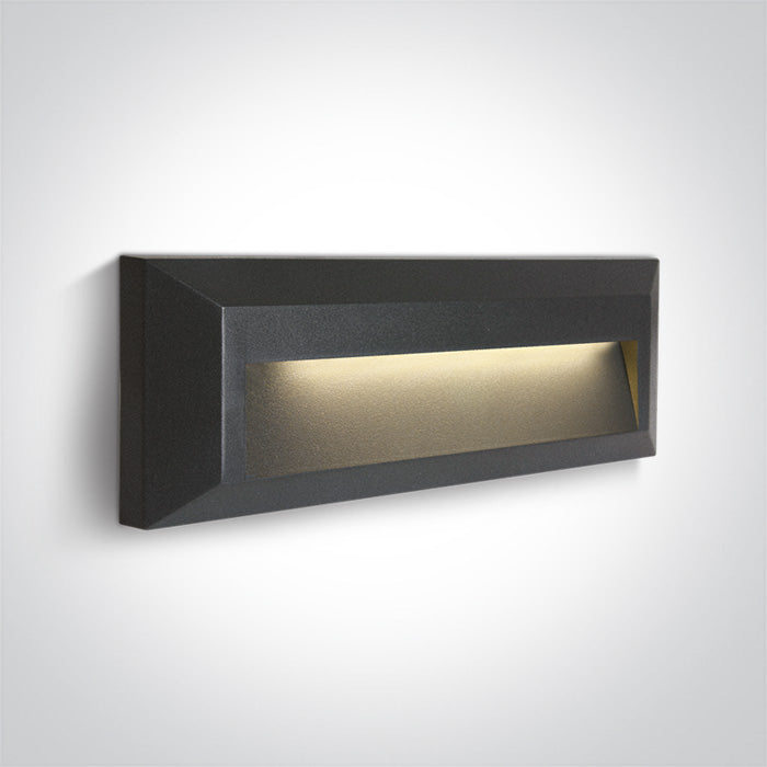 67388C/AN/V: 2W CCT Variable AC LED wall light, IP65, ideal for both indoor and outdoor installation. ... Available in Anthracite