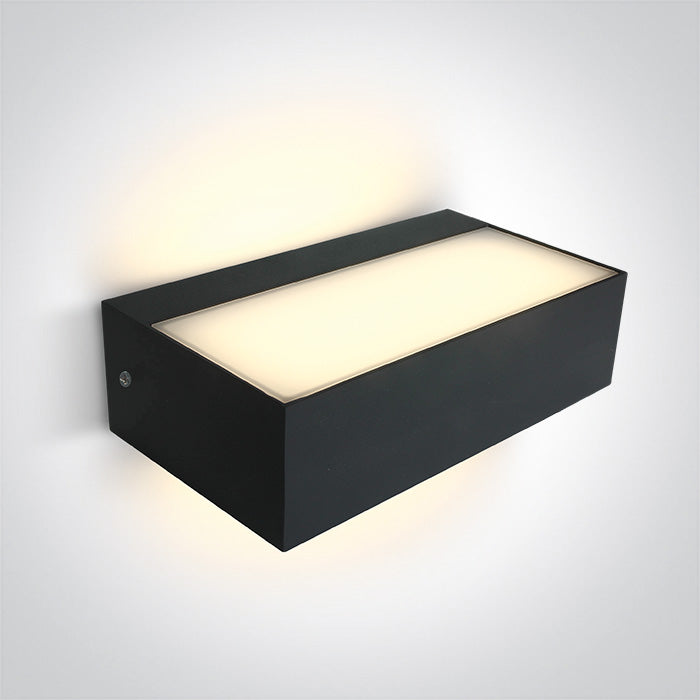 67392/AN/V: 7W CCT Variable LED wall light, IP65, ideal for both indoor and outdoor installation.  Supplied with non-dimmable LED driver.  ... Available in Anthracite