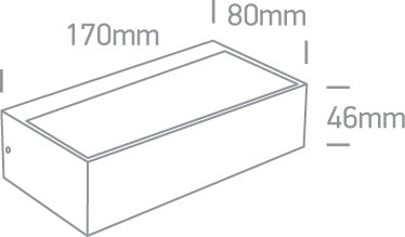 67392/AN/V: 7W CCT Variable LED wall light, IP65, ideal for both indoor and outdoor installation.  Supplied with non-dimmable LED driver.  ... Available in Anthracite
