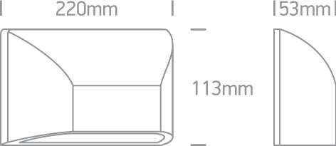 67396/AN/V: 6W CCT Variable LED wall light, IP65. ... Available in Anthracite