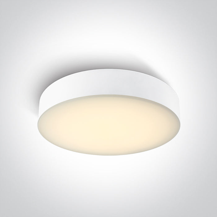 WHITE Ceiling 20W CCTV IP65 230V One Light 67498/W/V