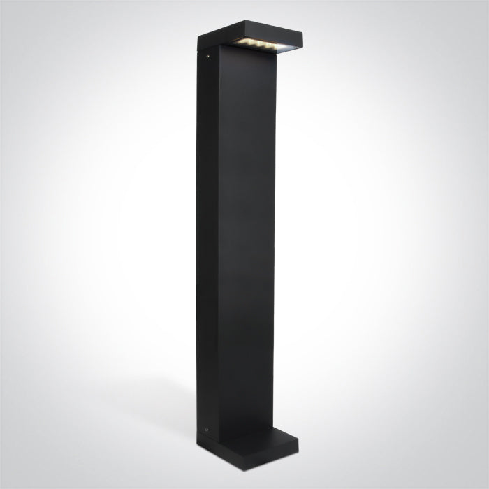 ANTHRACITE BOLLARD 70cm 8W CW IP65 230V One Light 67508A/AN/C