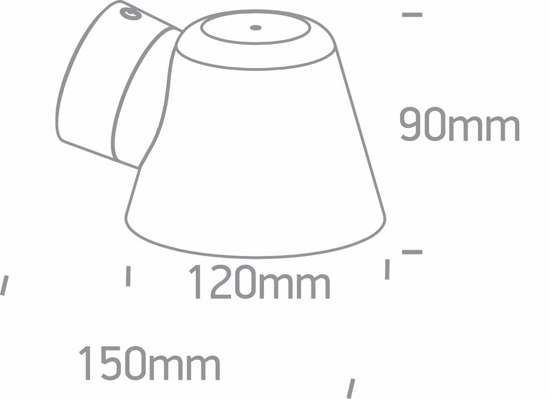 Anthracite Outdoor Wall Light GU10 IP65 .67534A/AN