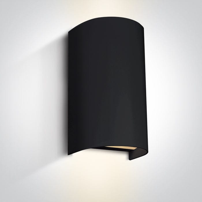 Black 2x6W  GU10 wall mounted decorative light 67536B/B