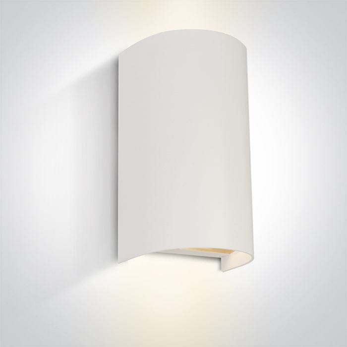 White 2x6W  GU10 wall mounted decorative light 67536B/W