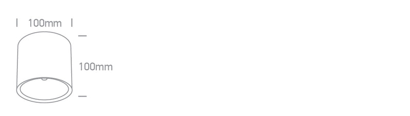 67540B/W/W WHITE 18W WW IP65 230V DARK LIGHT