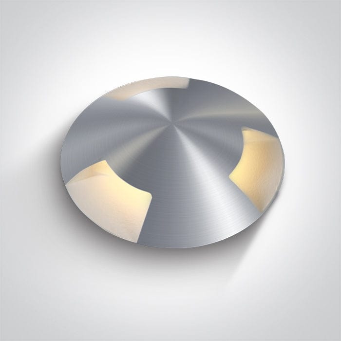Aluminium 3W LED inground, aluminium, for path 69015C/AL/W