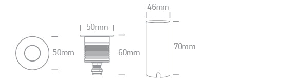 69068B/W: 4,5W COB LED inground, IP67.  Requires 500mA driver. ... Available in Stainless Steel