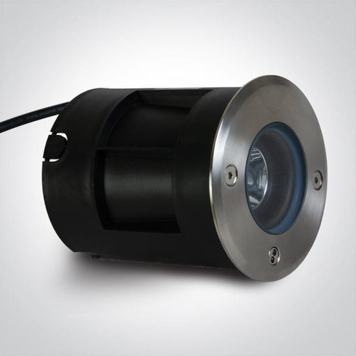 3W COB LED inground uplight with a 5° beam which is tiltable +/-20°. One Light. 69072/W