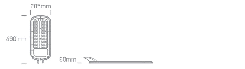 70118D/AN/V ANTHRACITE STREET LIGHT 200W CCTV IP65 230V