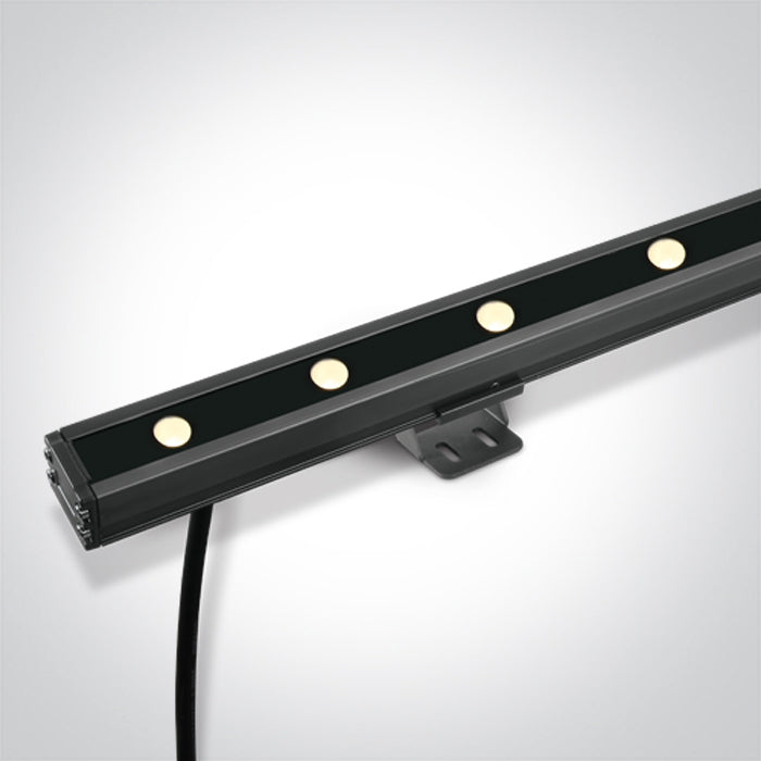 7055A/RGBW GREY 12W RGBW 20x60deg LENS IP66 24V DIMMABLE