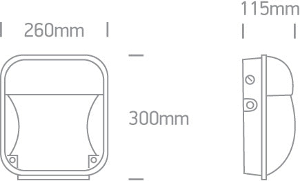 7056A/V: 50W CCT Variable Black COB LED, IP65.  Supplied with non-dimmable LED driver.  ..