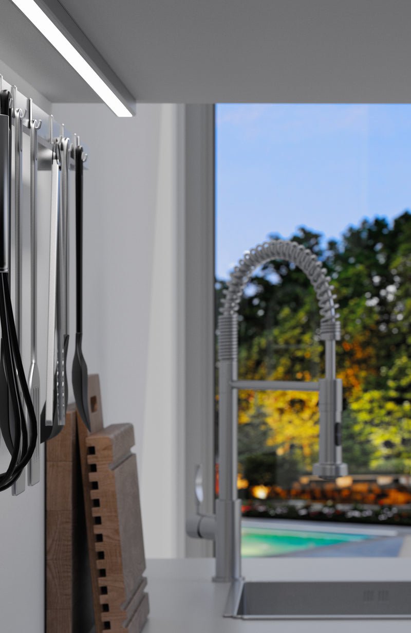 71-3454-54-M2, LINEAR LIGHTING SYSTEM LINEAR SURFACED A ANODISED ALUMINIUM IP20, Anodised aluminium, Transparent