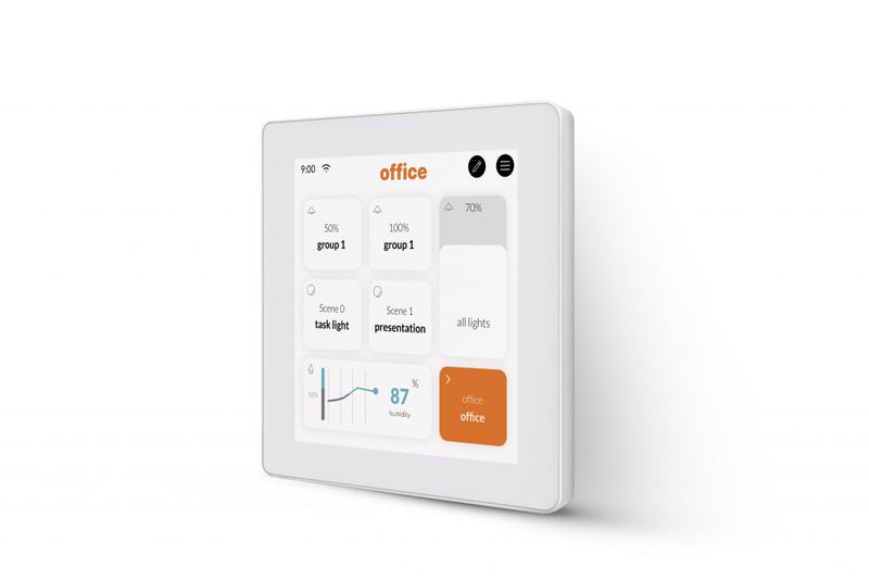 Touch Screen Display 4 channels DALI2 Control | DALI-2 | White | 71-B908-14-14