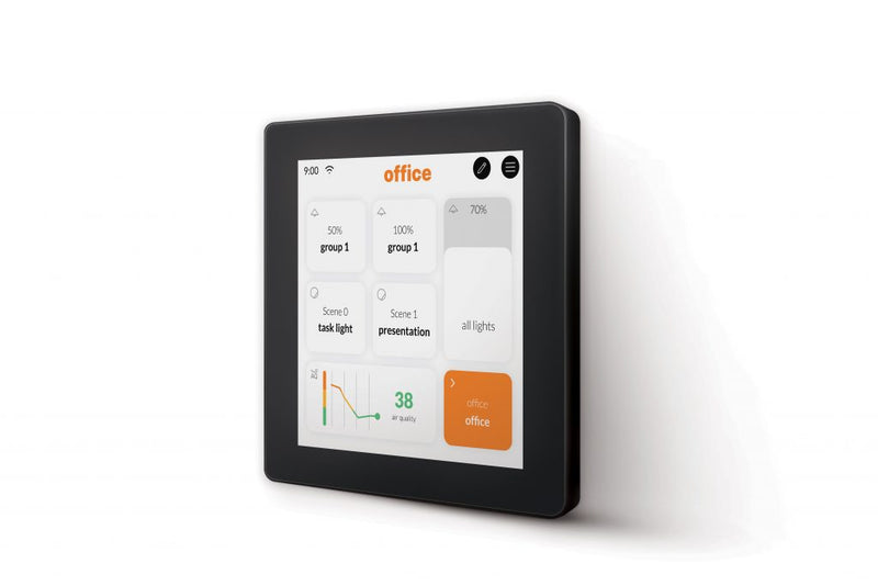 Touch Screen Display 4 channels DALI2 Control | DALI-2 | Black | 71-B908-60-60