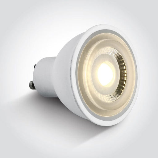 MR16 GU10 COB LED 6W 24° 230V AC lamp. One Light. 7306CG/W/24