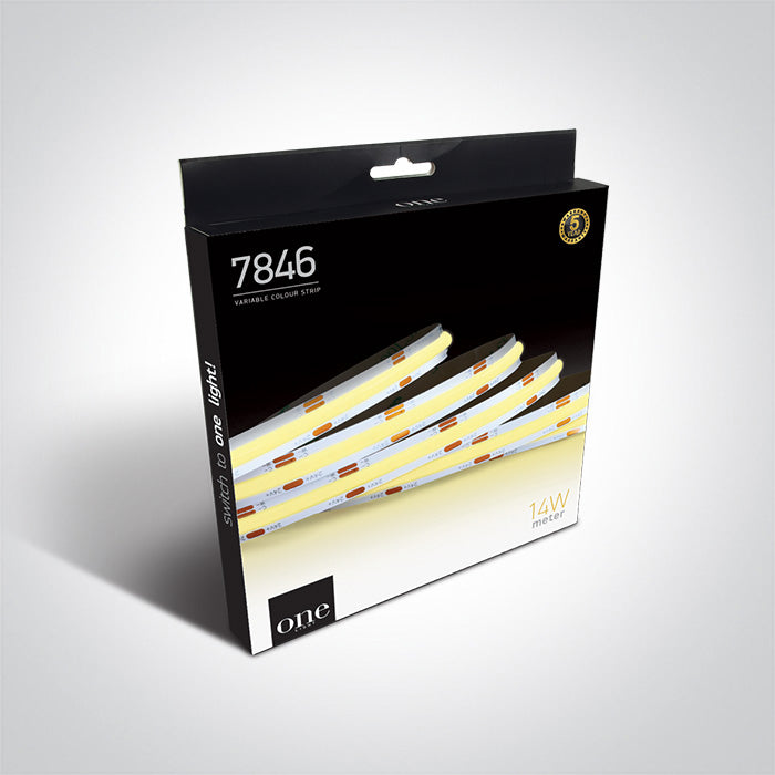 7846/DEW COB STRIP 24V DC EW-DL 5m ROLL 14W/m IP20