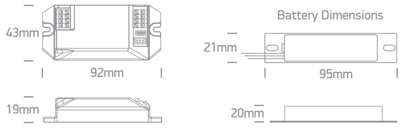 89001/EME EMERGENCY KIT 1W FOR DOWNLIGHTS/STRIPS 1-30W 9-45V