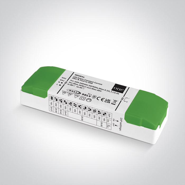 DALI / PUSH TO DIM DRIVER CC IP20 230V One Light 89026AL