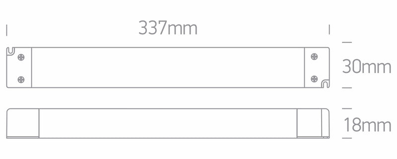 20-100W 24V DC TRIAC dimmable constant voltage driver