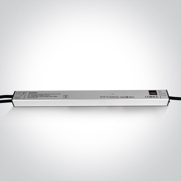 DALI & PUSH TO DIM DIMMABLE DRIVER 24V DC 24-240W IP67 230V One Light 89240VPL