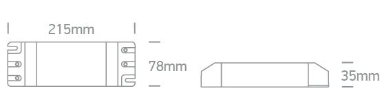 89300VT: 100-300W 24V DC TRIAC dimmable constant voltage driver, IP20.  ..