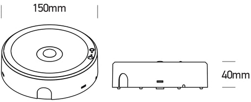 3W LED Ceiling mounted emergency light