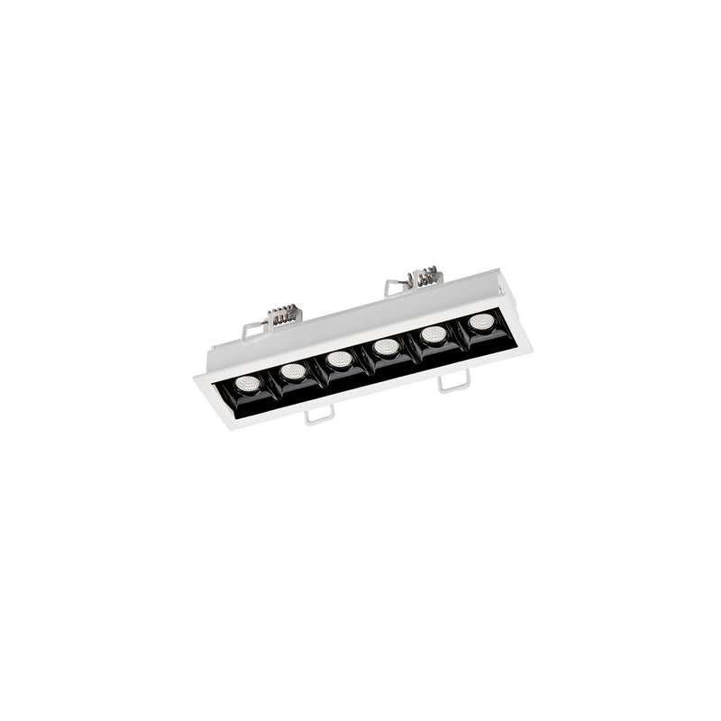 90-6679-14-60, DOWNLIGHT BENTO STANDARD 6 LEDS TRIM 12.2W LED WARM-WHITE 4000K CRI 92 15.8º, White, Black