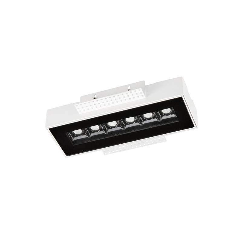 90-7225-14-60, DOWNLIGHT BENTO IP 6 LEDS 12.2W LED WARM-WHITE 2700K CRI 92 47.7º  BLACK I, White, Black, Transparent, Black