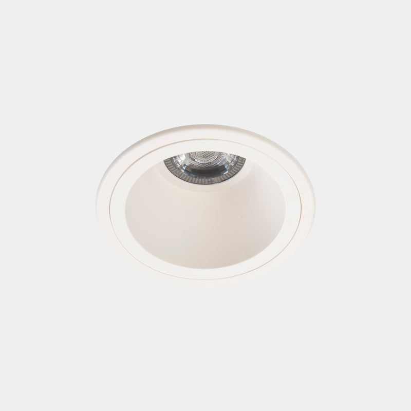 90-8078-14-00, DOWNLIGHT LITE DEEP FIX Ø88MM 8.4W LED WARM-WHITE 2700K CRI 80 32º ON-OFF WHITE, White, Transparent