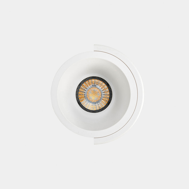 90-8078-14-TS, DOWNLIGHT LITE DEEP FIX Ø88MM 8.4W LED WARM-WHITE 2700K CRI 80 32º PHASE CUT W, White, Transparent