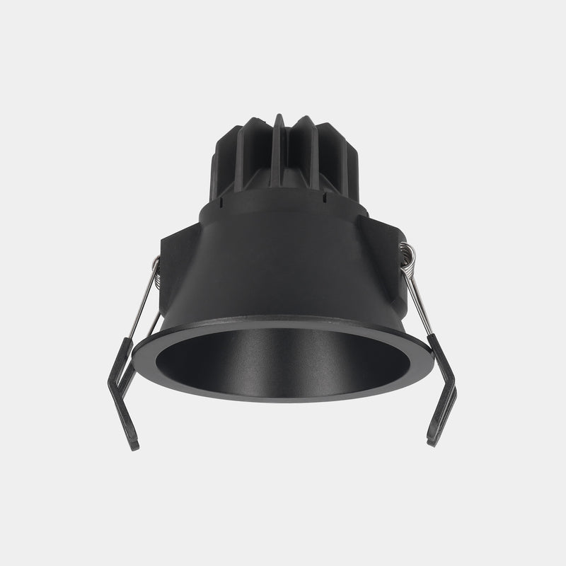 90-8080-60-00, DOWNLIGHT LITE DEEP FIX Ø88MM 8.4W LED WARM-WHITE 4000K CRI 80 32º ON-OFF B, Black, Transparent