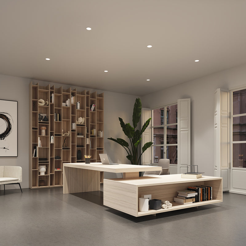 90-A029-14-TS, DOWNLIGHT LITE DEEP FIX Ø105MM 8.5W LED WARM-WHITE 2700K CRI 92 34º PHASE CUT , White, Transparent