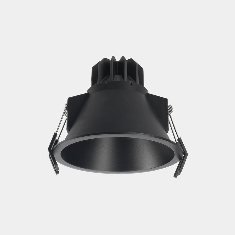 90-A030-60-00, DOWNLIGHT LITE DEEP FIX Ø105MM 8.4W LED WARM-WHITE 3000K CRI 80 30.2º ON-OFF B, Black, Transparent