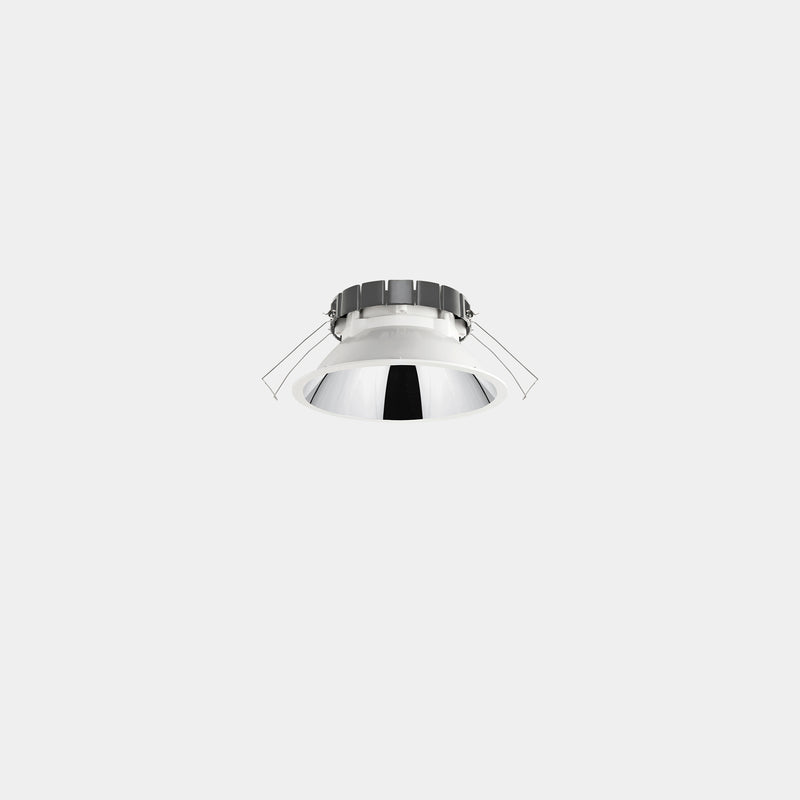 90-A032-14-00, DOWNLIGHT VEO Ø110MM 10W LED WARM-WHITE 3000K CRI 82 67.1º ON-OFF  IP54 1, White, Semitransparent